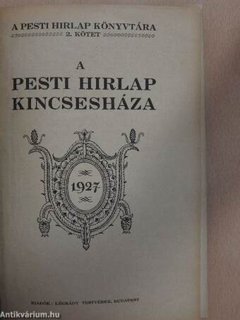 A Pesti Hirlap Kincsesháza 1927.