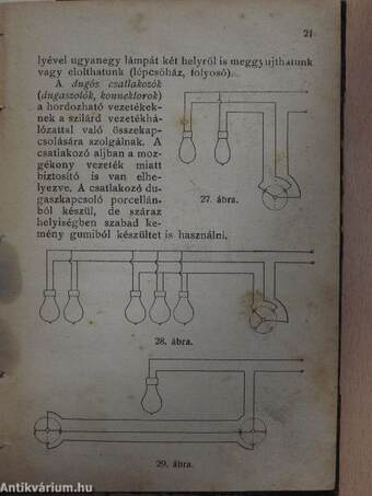 A villamos világítás erős árammal I-II.