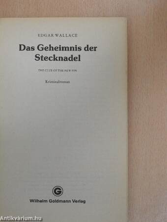 Das Geheimnis der Stecknadel