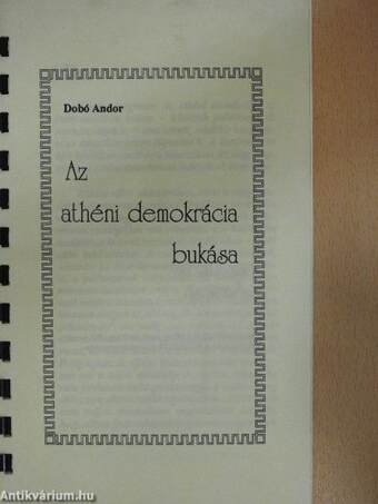 Az athéni demokrácia bukása