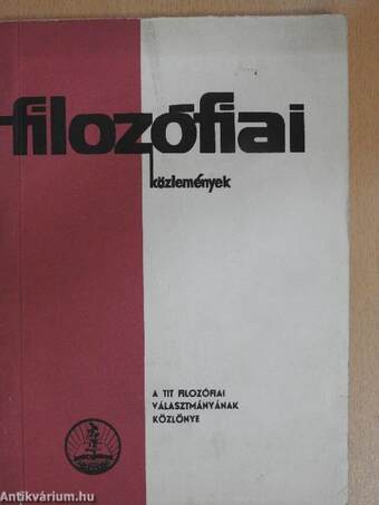 Filozófiai közlemények 1971/1.