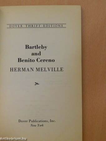 Bartleby and Benito Cereno