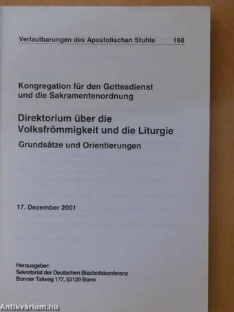 Direktorium über die Volksfrömmigkeit und die Liturgie