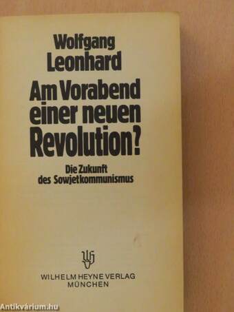 Am Vorabend einer neuen Revolution?