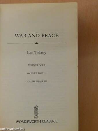 War and Peace