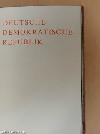 Deutsche Demokratische Republik (minikönyv)