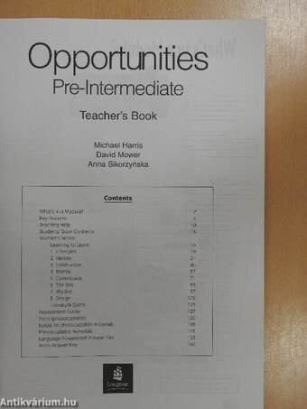 Opportunities - Pre-intermediate - Teacher's Book