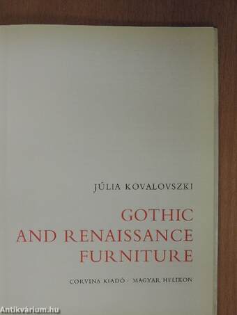 Gothic and Renaissance Furniture