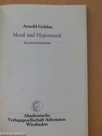 Moral und Hypermoral