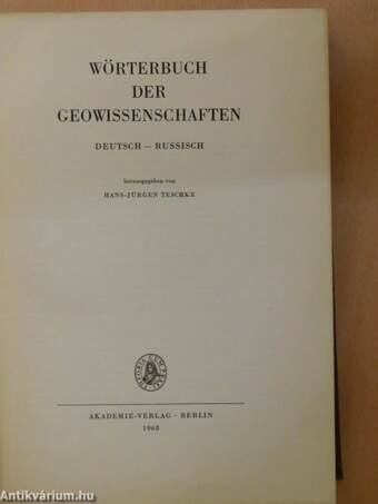 Wörterbuch der Geowissenschaften