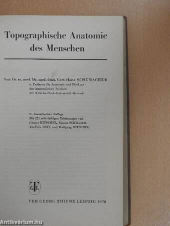 Topographische Anatomie des Menschen