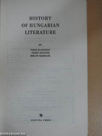 History of hungarian literature