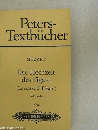 Die Hochzeit des Figaro/Le nozze di Figaro