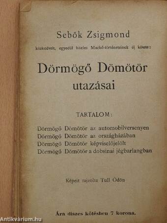 Dörmögő Dömötör utazásai (rossz állapotú)