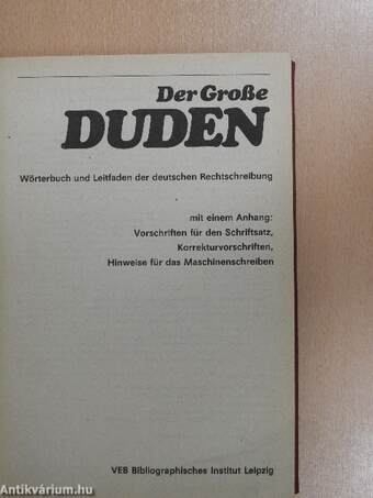 Der Große Duden