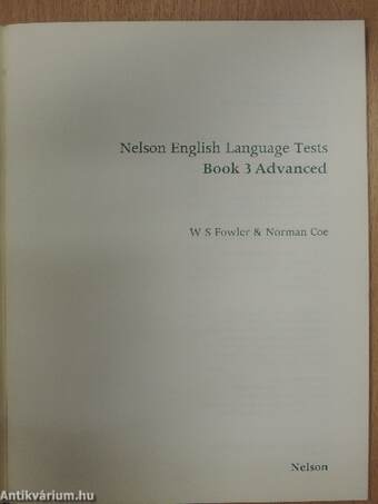 Nelson English Language Tests Book 3