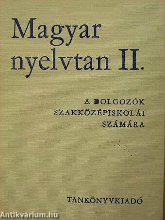 Magyar nyelvtan II.