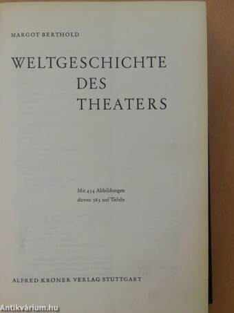 Weltgeschichte des Theaters