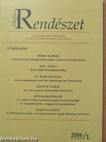 Magyar Rendészet 2006/1.
