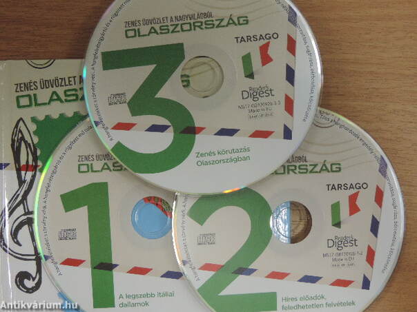 Zenés üdvözlet a nagyvilágból: Olaszország - 3 db CD-vel