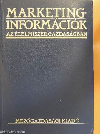 Marketing-információk az élelmiszergazdaságban