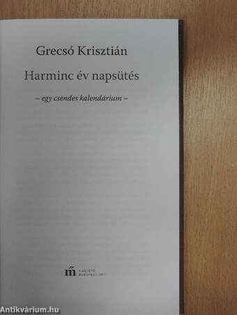 Harminc év napsütés