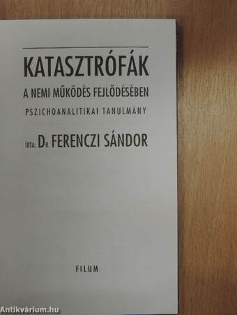 Katasztrófák a nemi működés fejlődésében