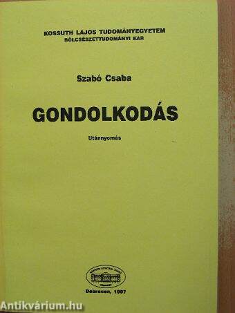 Gondolkodás