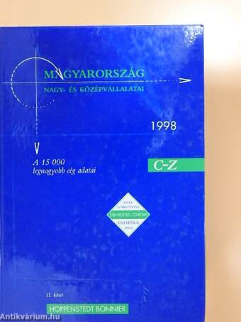 Magyarország nagy- és középvállalatai 1998/II. (töredék)