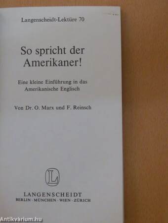 So spricht der Amerikaner!