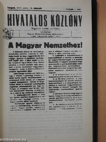 Horthy Miklós a fehérek vezére (dedikált példány)