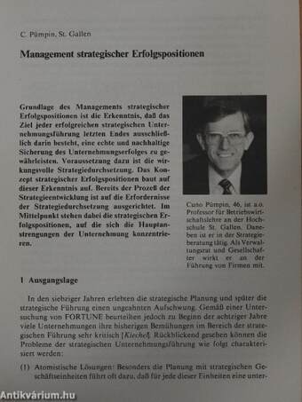 Management Strategischer Erfolgspositionen