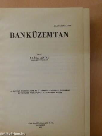 Banküzemtan