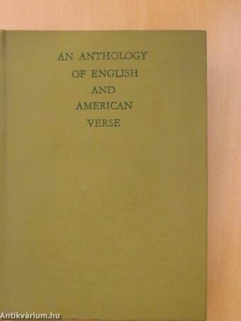 An Anthology of English and American Verse