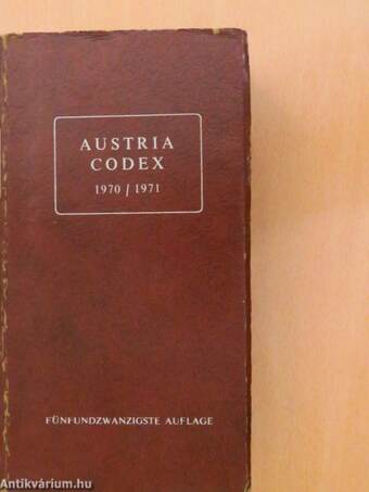 Austria Codex 1970/71