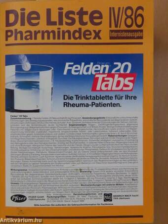 Die Liste Pharmindex IV/86