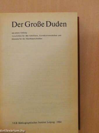 Der Große Duden