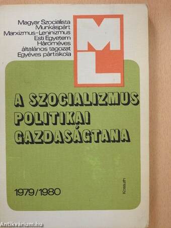 A szocializmus politikai gazdaságtana 1979/1980