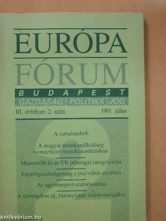 Európa Fórum 1993. július