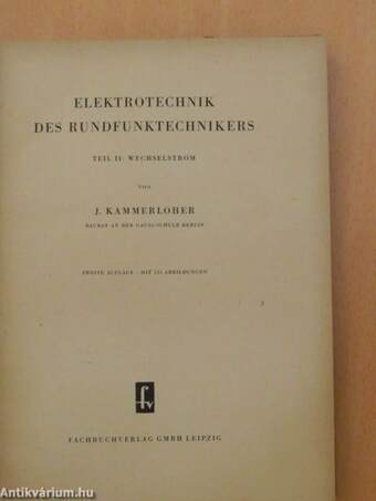 Elektrotechnik des Rundfunktechnikers II.