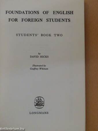 Foundations of English for foreign students - Students' Book 2.