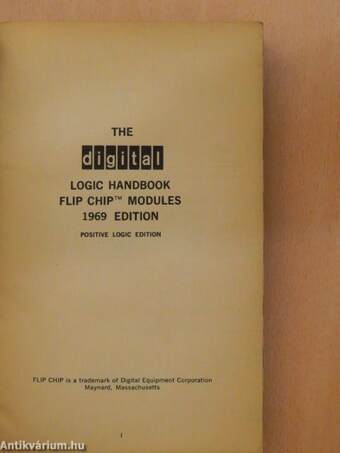 The digital logic handbook flip chip™ modules 1969 edition