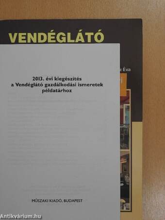 Vendéglátó gazdálkodási ismeretek - Példatár