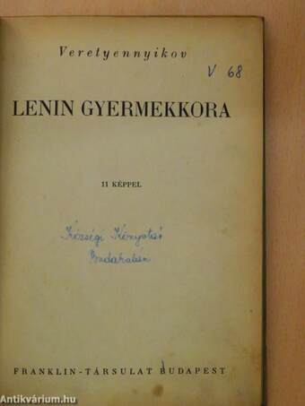 Lenin gyermekkora