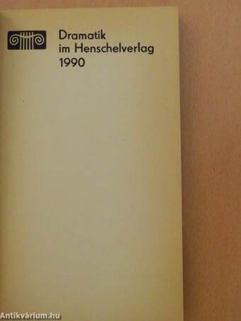 Dramatik im Henschelverlag 1990