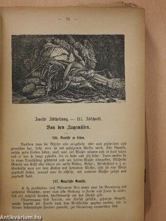 Die wahre Kochkunst oder: neuestes geprüftes und vollständiges illustrirtes Pester Kochbuch (gótbetűs) (rossz állapotú)