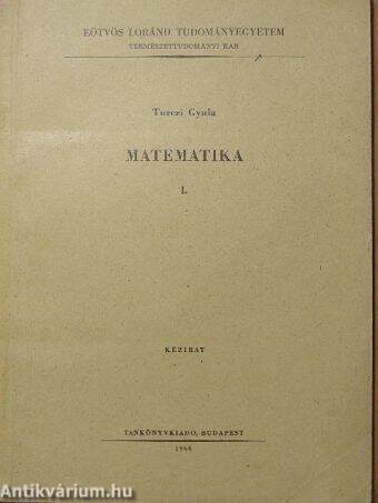 Matematika I.