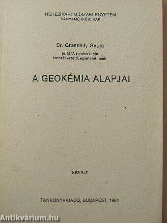 A geokémia alapjai