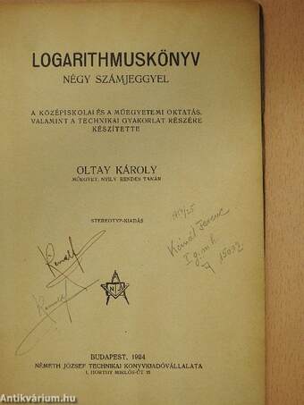 Logarithmuskönyv