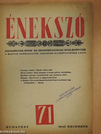 Énekszó 1945. december